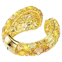 Gema cuff, Gold-tone plated by SWAROVSKI