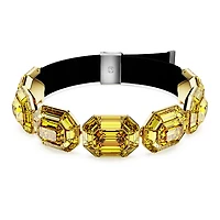 Lucent Choker, Octagon shape, Yellow, Gold-tone plated by SWAROVSKI