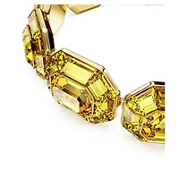 Lucent Choker, Octagon shape, Yellow, Gold-tone plated by SWAROVSKI