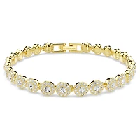Una Angelic set, Round cut, White, Gold-tone plated by SWAROVSKI