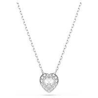 Ariana Grande x Swarovski set, Mixed cuts, Heart, White, Rhodium plated by SWAROVSKI