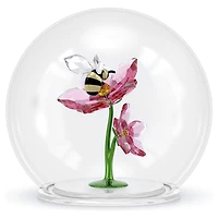 Idyllia Glass Ball Bee and Flowers by SWAROVSKI