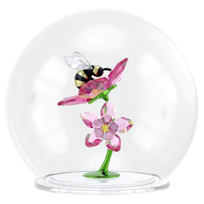 Idyllia Glass Ball Bee and Flowers by SWAROVSKI