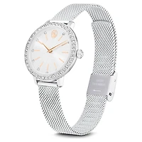 Certa watch, Metal bracelet, Silver Tone, Stainless steel by SWAROVSKI