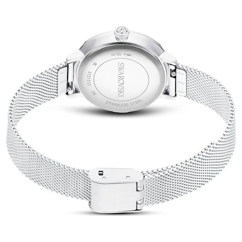 Certa watch, Metal bracelet, Silver Tone, Stainless steel by SWAROVSKI