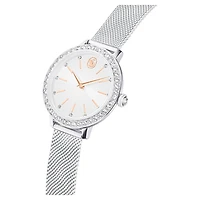 Certa watch, Metal bracelet, Silver Tone, Stainless steel by SWAROVSKI