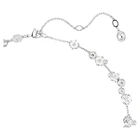 Constella necklace, Round cut, White, Rhodium plated by SWAROVSKI