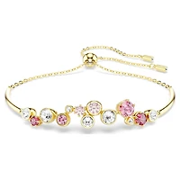 Constella bracelet, Mixed cuts, Multicoloured, Gold-tone plated by SWAROVSKI