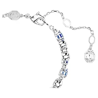 Constella bracelet, Mixed cuts, Blue, Rhodium plated by SWAROVSKI