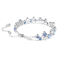 Constella bracelet, Mixed cuts, Blue, Rhodium plated by SWAROVSKI