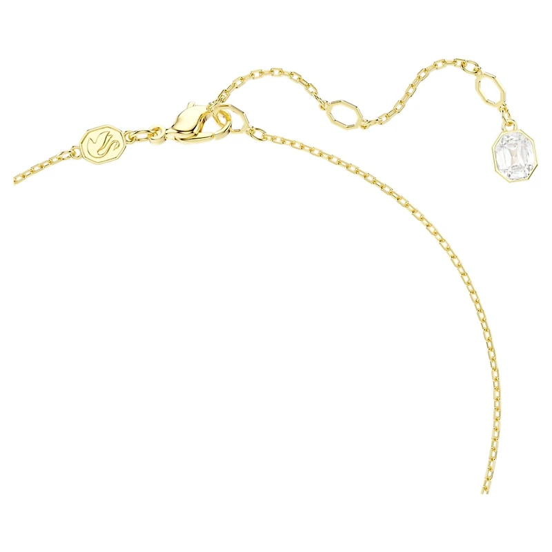 Idyllia pendant, Crystal pearl, Mixed cuts, Flower, Multicoloured, Gold-tone plated by SWAROVSKI