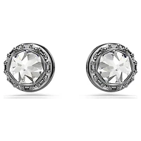 Sublima stud earrings, Spike, White, Ruthenium plated by SWAROVSKI
