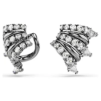 Sublima ear cuffs, White, Ruthenium plated by SWAROVSKI