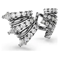 Sublima ear cuffs, White, Ruthenium plated by SWAROVSKI