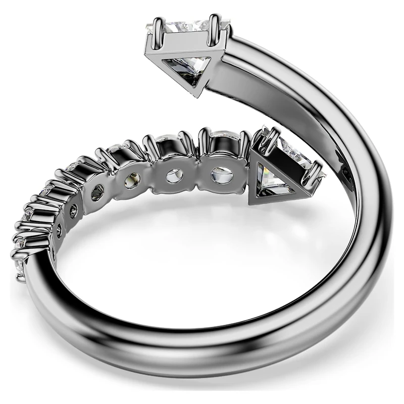 Sublima open ring, Mixed cuts, White, Ruthenium plated by SWAROVSKI