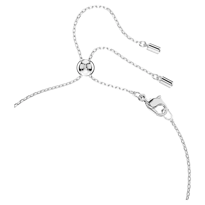 Mesmera set, Pear cut, Round cut, White, Rhodium plated by SWAROVSKI