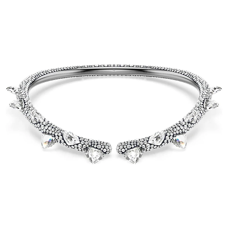 Sublima choker, White, Ruthenium plated by SWAROVSKI