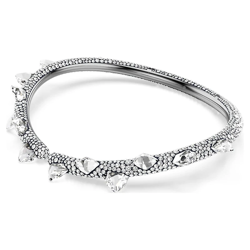 Sublima choker, White, Ruthenium plated by SWAROVSKI
