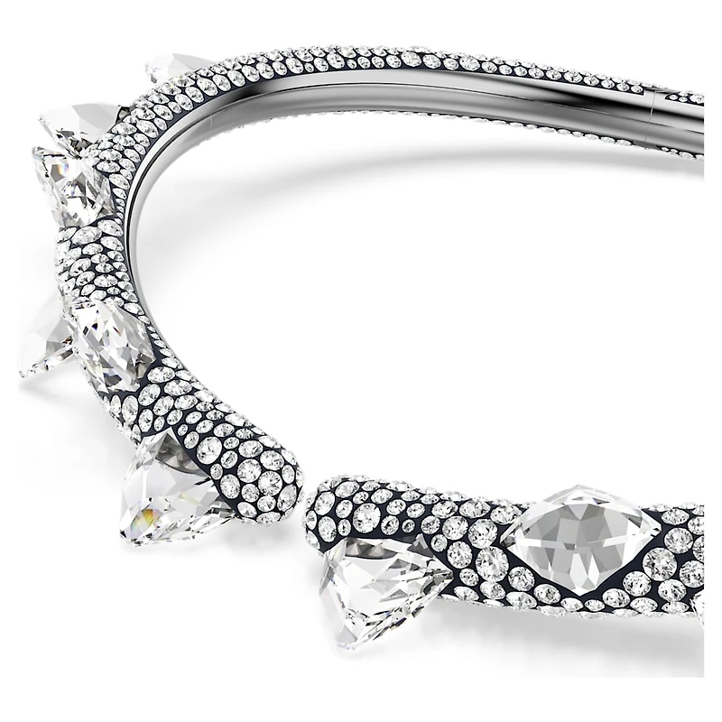 Sublima choker, White, Ruthenium plated by SWAROVSKI