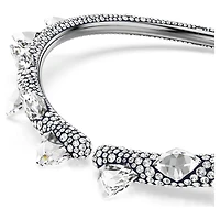 Sublima choker, White, Ruthenium plated by SWAROVSKI