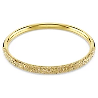 Sublima bangle, Snow pavé, Gold tone, Gold-tone plated by SWAROVSKI