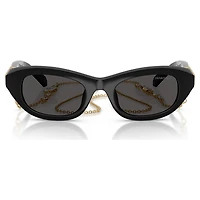Sunglasses, Pillow shape, Black by SWAROVSKI