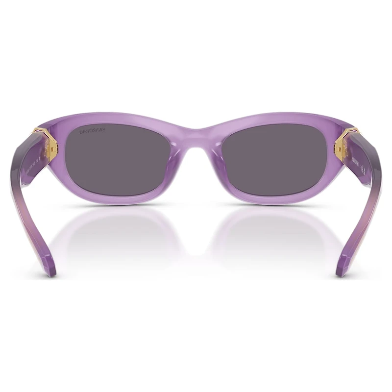 Sunglasses, Pillow shape, Purple by SWAROVSKI