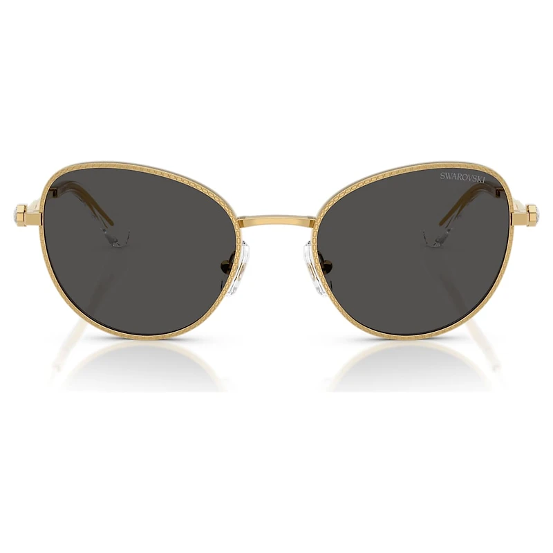 Sunglasses, Cat-eye shape, Gray by SWAROVSKI