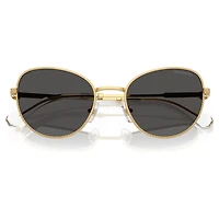 Sunglasses, Cat-eye shape, Gray by SWAROVSKI