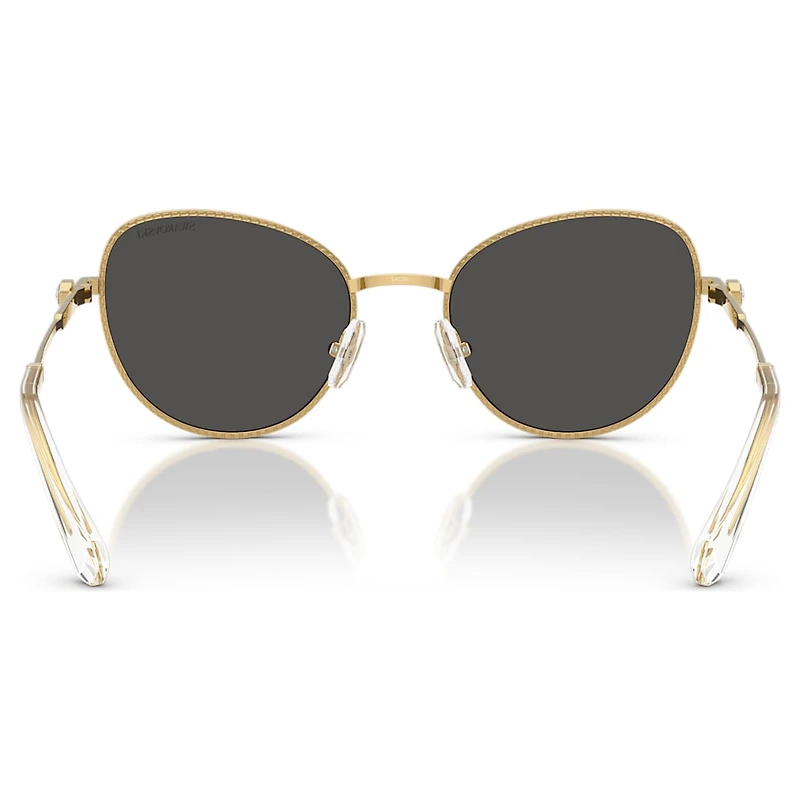 Sunglasses, Cat-Eye shape, Grey by SWAROVSKI