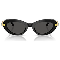 Sunglasses, Oval shape, Black by SWAROVSKI