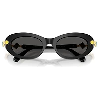 Sunglasses, Oval shape, Black by SWAROVSKI