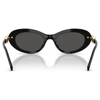 Sunglasses, Oval shape, Black by SWAROVSKI