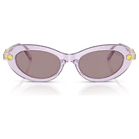 Sunglasses, Oval shape, Pink by SWAROVSKI