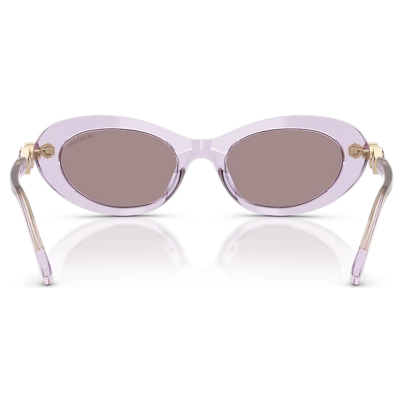 Sunglasses, Oval shape, Pink by SWAROVSKI