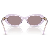 Sunglasses, Oval shape, Pink by SWAROVSKI