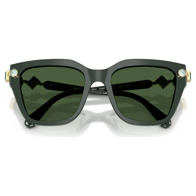 Sunglasses, Square shape, Green by SWAROVSKI