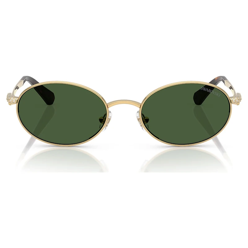 Sunglasses, Oval shape, Green by SWAROVSKI