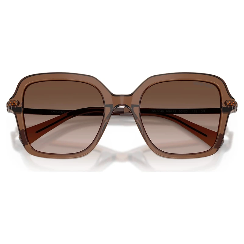 Sunglasses, Square shape, Brown by SWAROVSKI