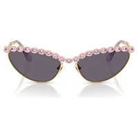 Sunglasses, Cat-Eye shape, Purple by SWAROVSKI