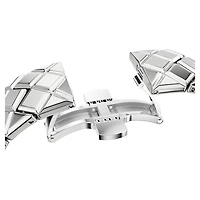 Curiosa bangle watch, Crystal bracelet, Silver Tone, Stainless steel by SWAROVSKI
