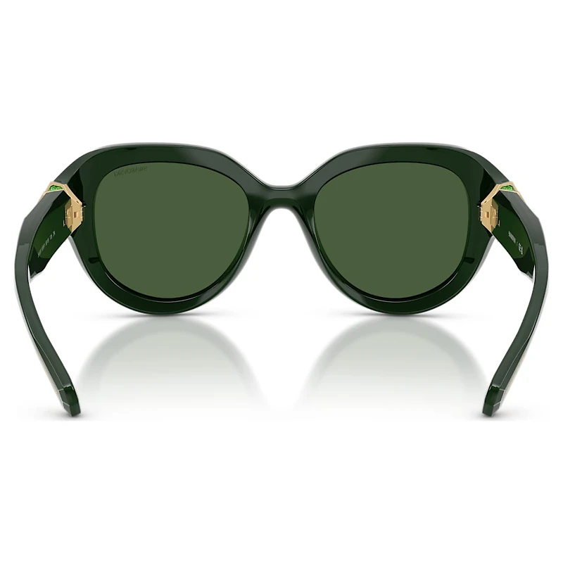 Sunglasses, Round shape, Green by SWAROVSKI