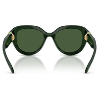 Sunglasses, Round shape, Green by SWAROVSKI
