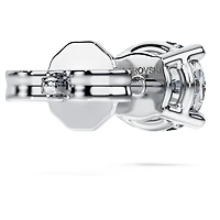 Eternity stud earring, Lab-grown diamonds 0.5 ct tw, Single, Round shape, 14K white gold by SWAROVSKI