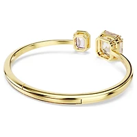 Millenia bangle, Octagon cut, Multicoloured, Gold-tone plated by SWAROVSKI