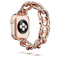 Chain strap, For Apple Watch® 40 mm & 41mm, Rose gold-tone finish by SWAROVSKI