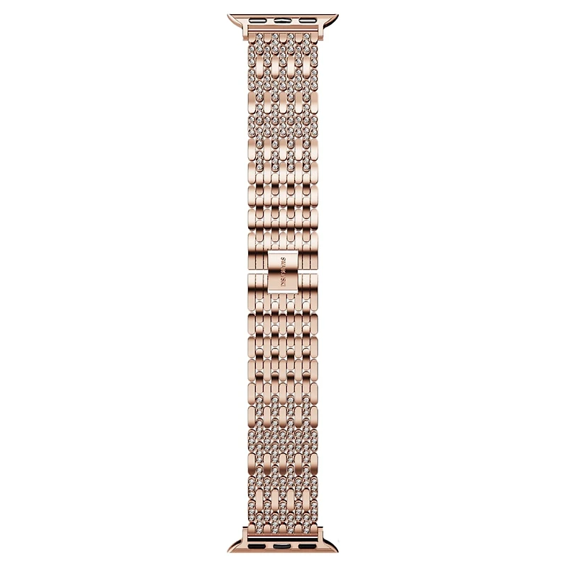 Princess strap, For Apple Watch® 40 mm & 41mm, Rose gold tone, Rose gold-tone finish by SWAROVSKI