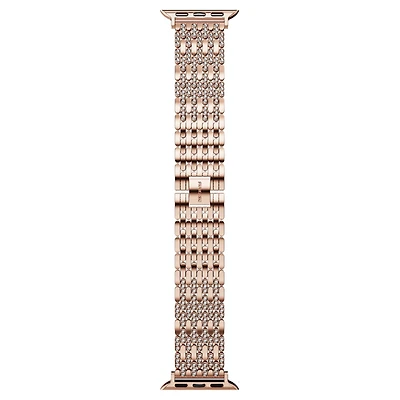 Princess strap, For Apple Watch® 40 mm & 41mm, Rose gold tone, Rose gold-tone finish by SWAROVSKI