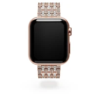 Princess strap, For Apple Watch® 40 mm & 41mm, Rose gold tone, Rose gold-tone finish by SWAROVSKI