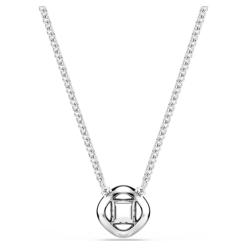 Una Angelic pendant, Mixed cuts, White, Rhodium plated by SWAROVSKI